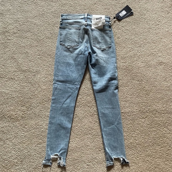 NWT Rag & Bone Cate Mid-Rise Distressed Ankle Skinny Jeans in Thunderbird - Picture 10 of 11